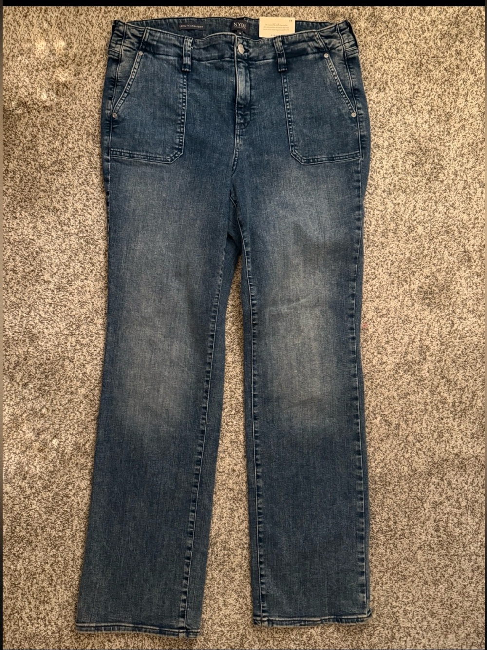 NWT NYDJ Marilyn Straight-Leg Denim Jeans - Picture 8 of 9